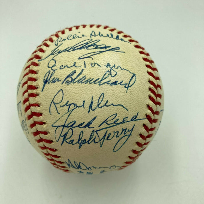 1961 New York Yankees World Series Champs Team Signed Baseball Mickey Mantle PSA