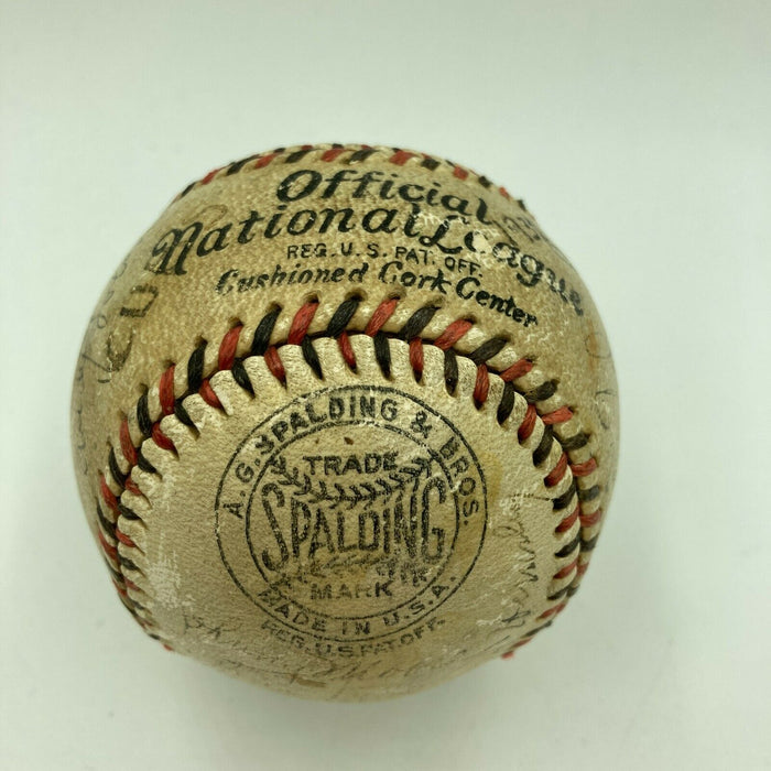 1932 Chicago Cubs National League Champs Team Signed Baseball JSA COA