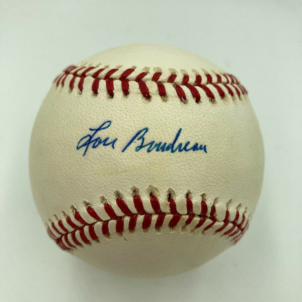 Lou Boudreau Signed Official American League Baseball