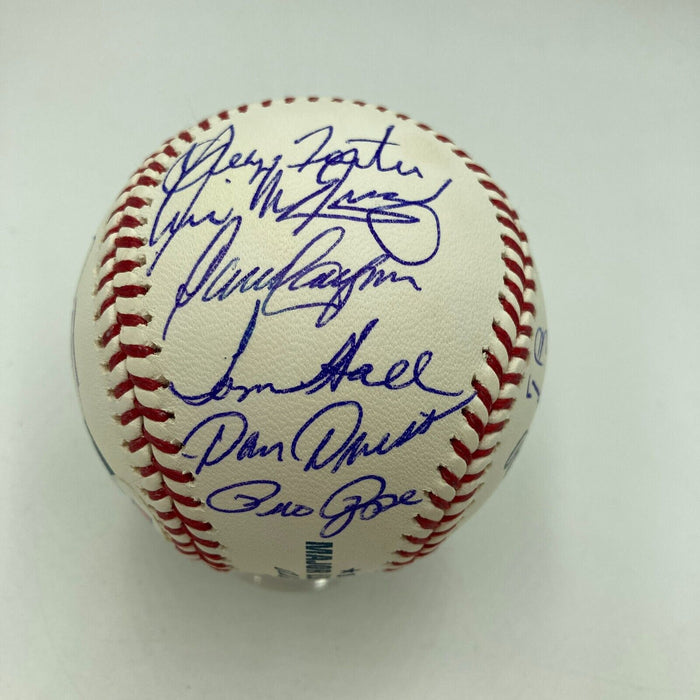 Beautiful 1976 Cincinnati Reds World Series Champs Team Signed Baseball PSA DNA