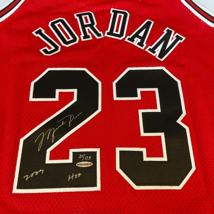 Michael Jordan "Hall Of Fame 2009" Signed Chicago Bulls Jersey UDA Upper Deck