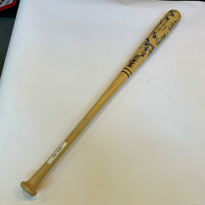 1993 Boston Red Sox Team Signed Andre Dawson Game Issued Bat 24 Sigs Mo Vaughn