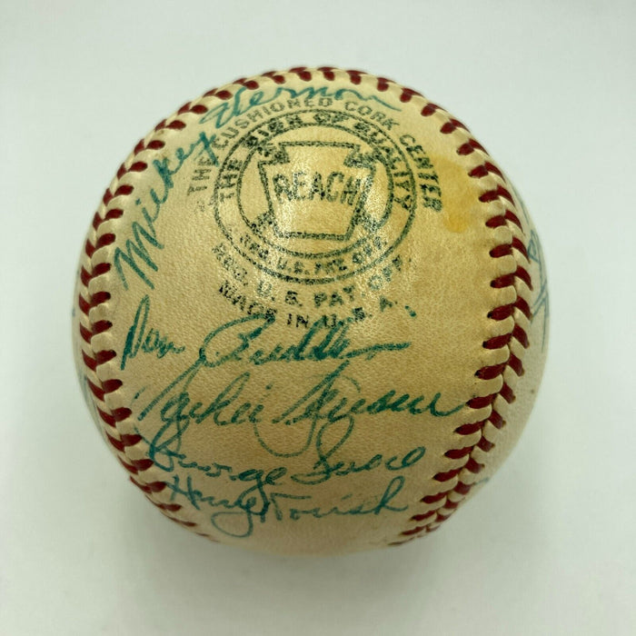 Beautiful 1956 Boston Red Sox Team Signed American League Baseball JSA COA