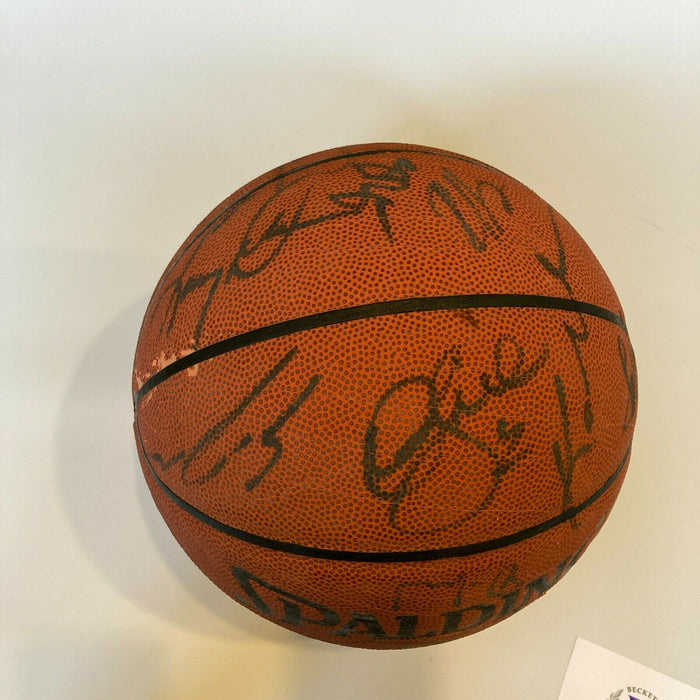 Kobe Bryant Shaq 1998-99 Los Angeles Lakers Team Signed NBA Basketball Beckett