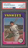 1975 Topps Thurman Munson Signed Baseball Card PSA DNA 1 Of 3 Known