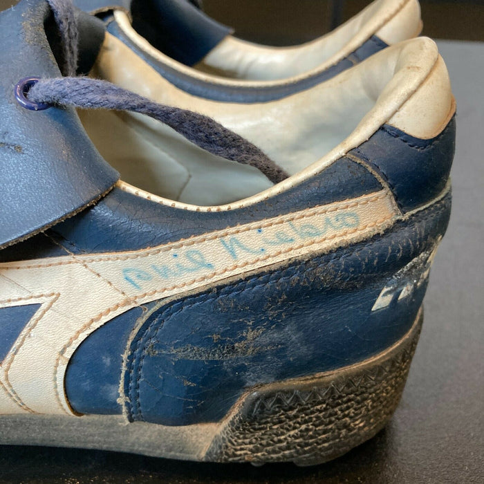 Phil Niekro Signed Game Used 1970's Baseball Cleats Shoes Pair With JSA COA