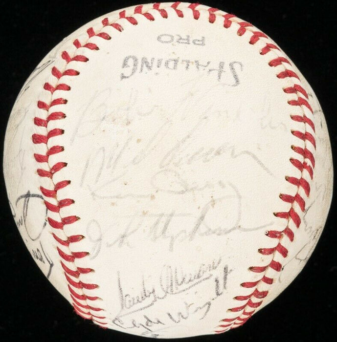 1972 California Angels Team Signed Baseball With Nolan Ryan JSA COA