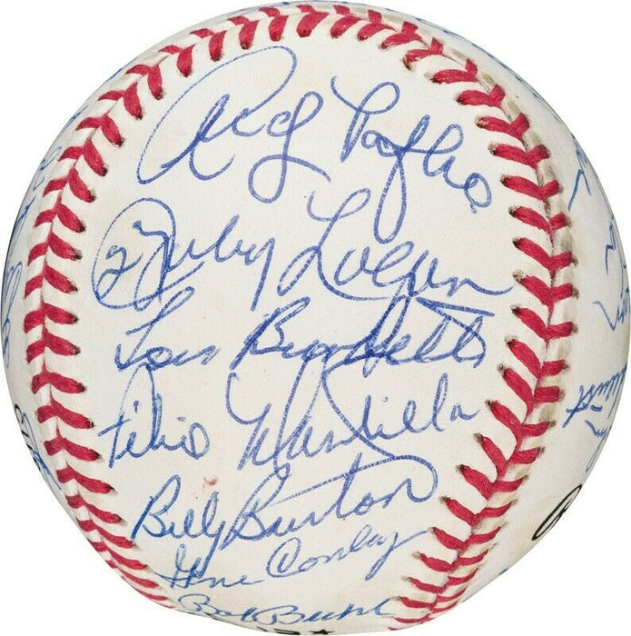 Beautiful 1957 Milwaukee Braves World Series Champs Team Signed Baseball PSA DNA