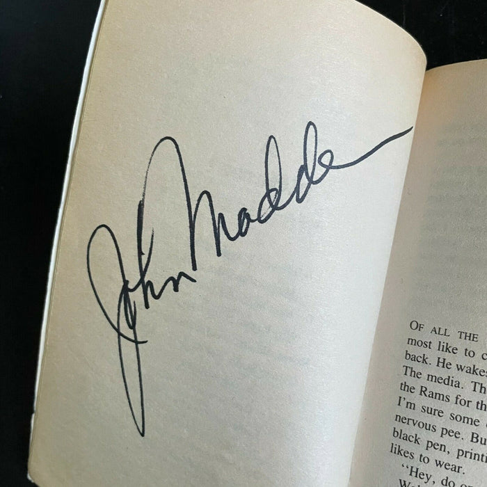 John Madden Signed Autographed Football Book