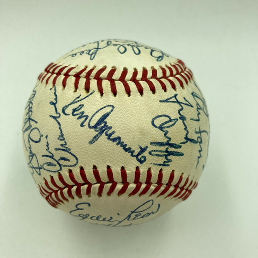 Beautiful 1972 Cleveland Indians Team Signed American League Baseball JSA COA