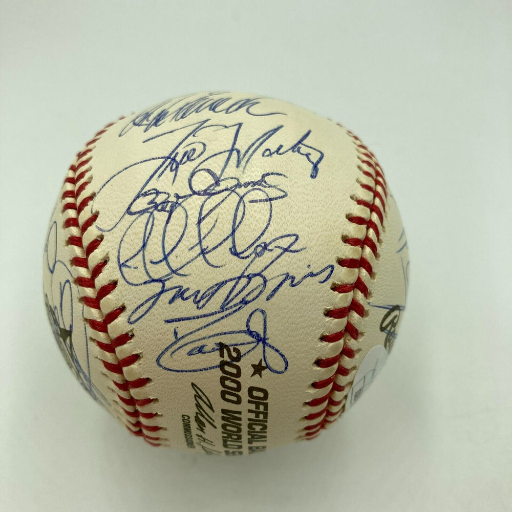 2000 New York Yankees World Series Champs Team Signed W.S. Baseball JSA COA