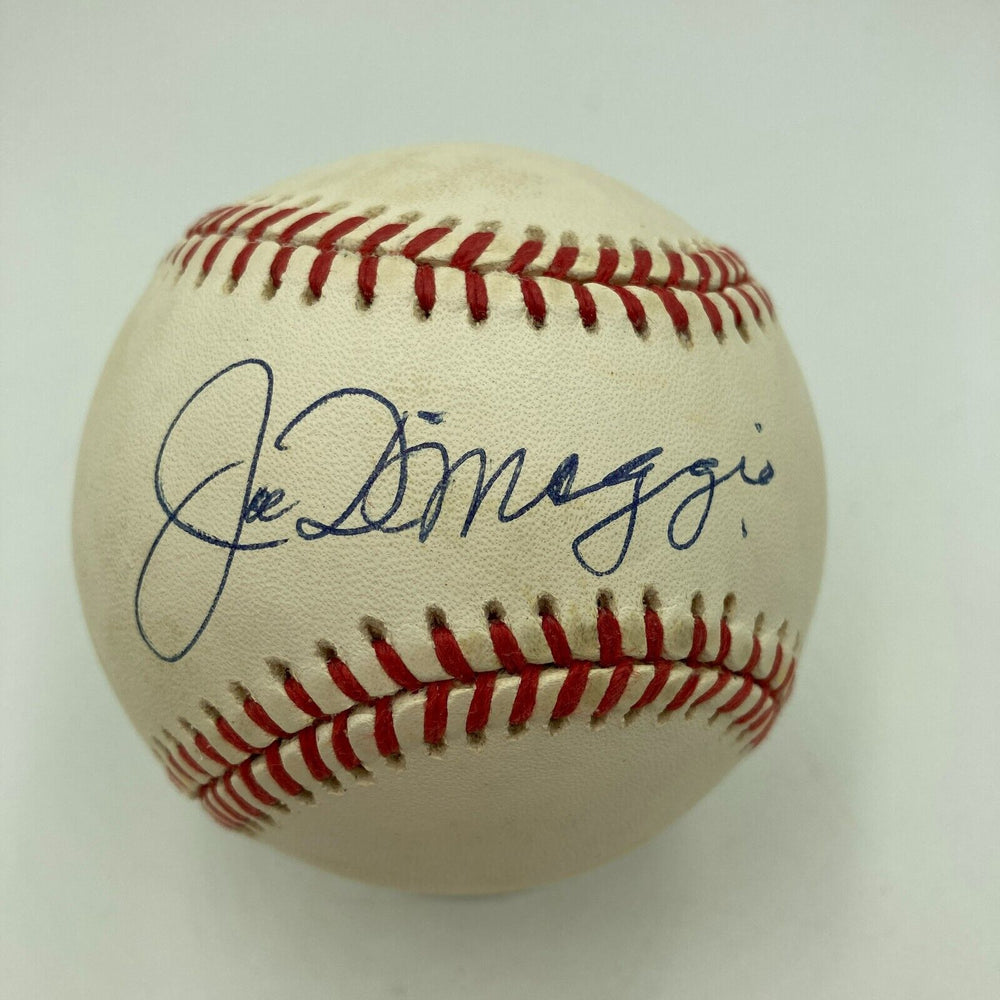 Nice Joe Dimaggio Signed Official American League Baseball JSA COA