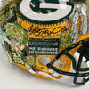 Beautiful Aaron Rodgers Signed Charles Fazzino Pop Art Green Bay Packers Helmet