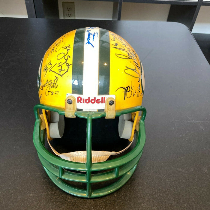 1992 Green Bay Packers Team Signed Full Size Helmet Brett Favre Rookie JSA COA