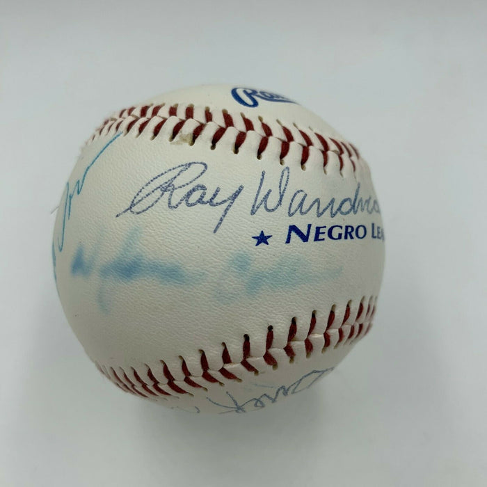 Negro League Legends Multi Signed Baseball Monte Irvin Buck Leonard PSA DNA COA