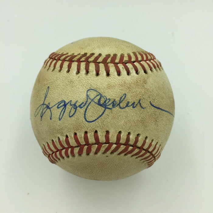 Reggie Jackson Signed June 28, 1986 Game Used Baseball With PSA DNA COA