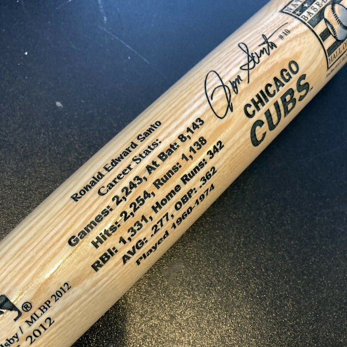 Ron Santo 2005 Cooperstown Hall Of Fame Induction Baseball Bat