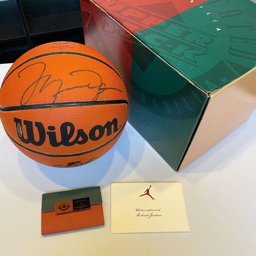 Michael Jordan Signed Autographed Basketball UDA Upper Deck COA & Box