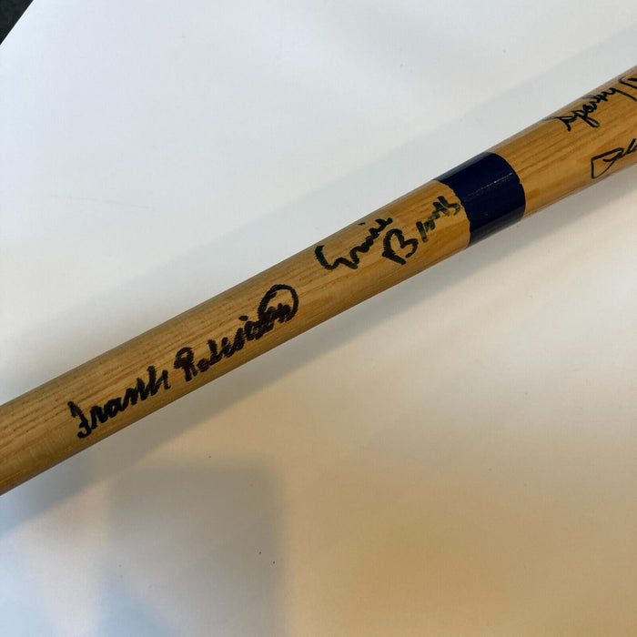 Hall Of Fame Legends Signed Baseball Bat 50 Signatures Sandy Koufax PSA DNA COA