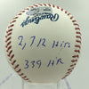 Dave Parker Signed Heavily Inscribed Stat Baseball MLB AUTHENTICATED