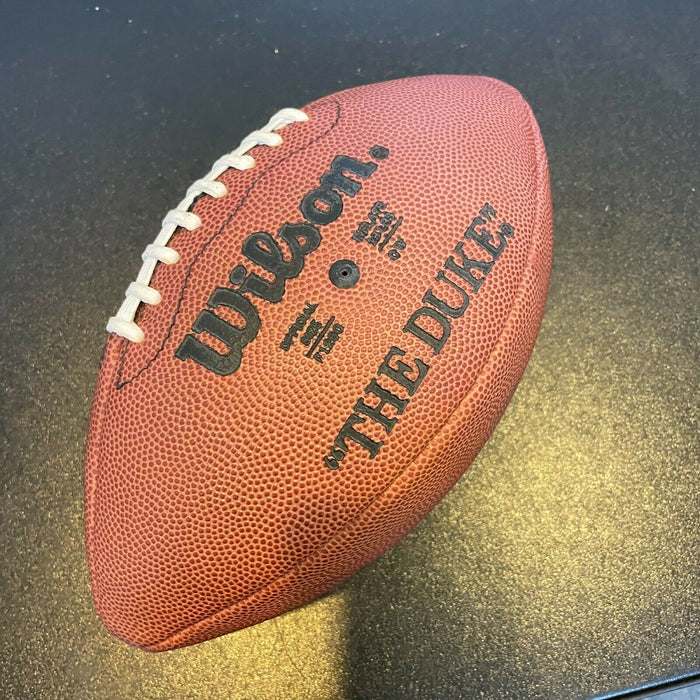 Dan Marino Gale Sayers Dick Butkus Signed Wilson NFL Football JSA COA