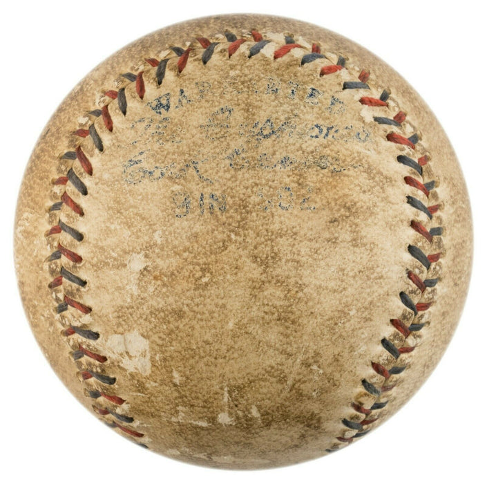 Babe Ruth Single Signed 1920's Official American League Baseball Beckett COA