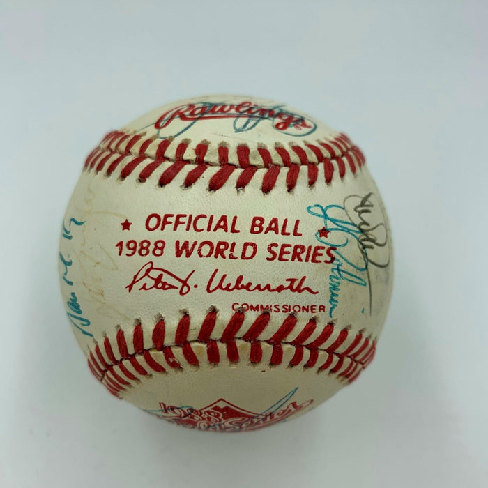 1988 Oakland A's Athletics AL Champs Team Signed World Series Baseball PSA DNA