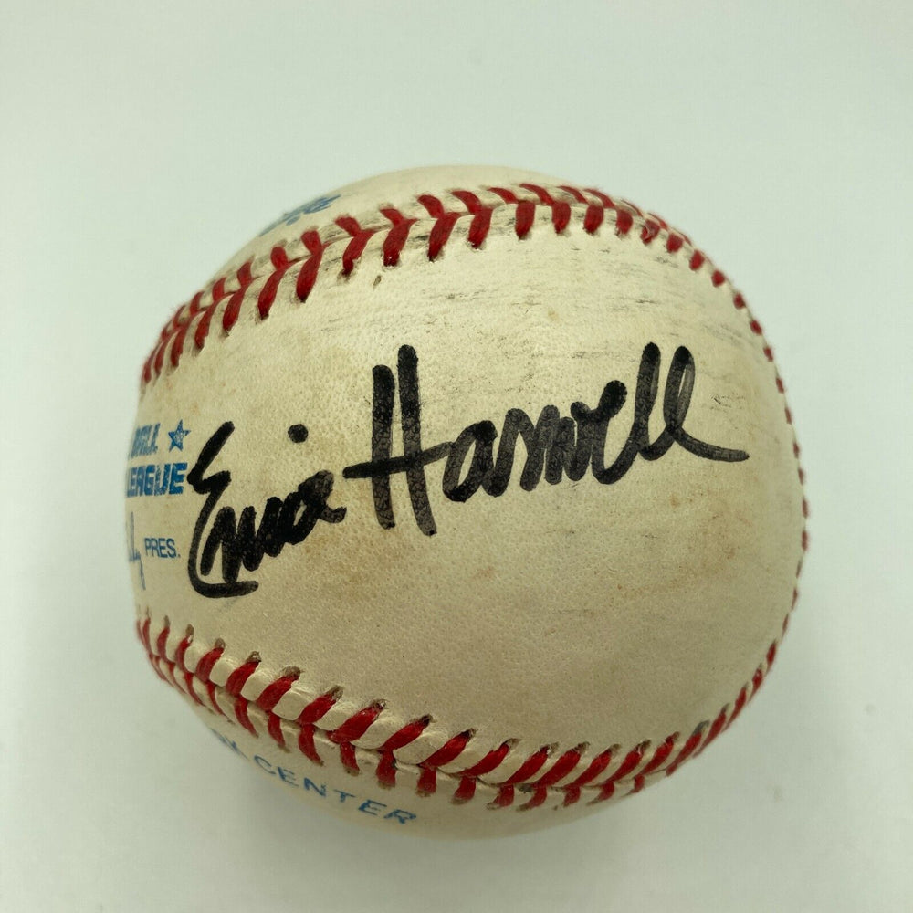Ernie Harwell Jim Price Al Kaline Detroit Tigers Broadcaster Signed Baseball JSA