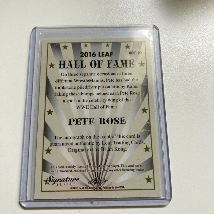 2016 Leaf Hall Of Fame Pete Rose 1/1 Auto One Of One Signed Baseball Card