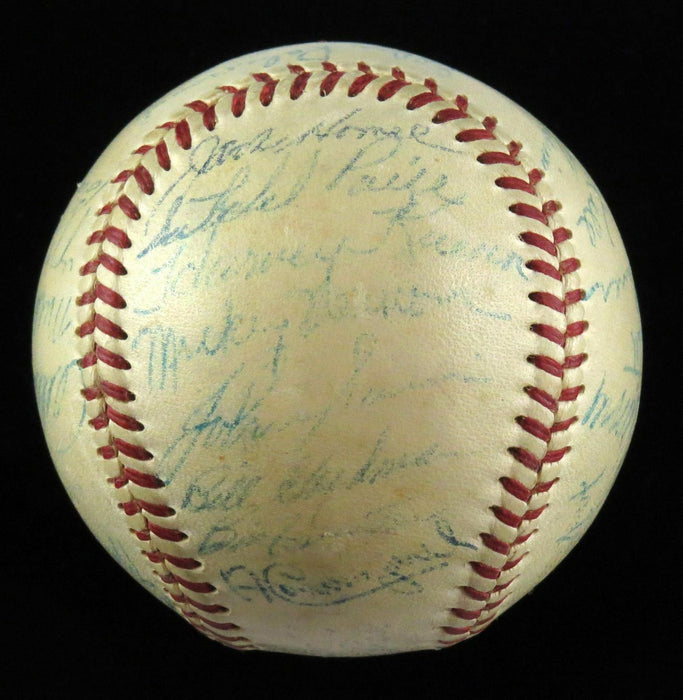 Beautiful 1953 All Star Game AL Team Signed Baseball Mickey Mantle JSA COA