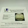1988 Los Angeles Dodgers World Series Champs Team Signed Baseball Beckett COA