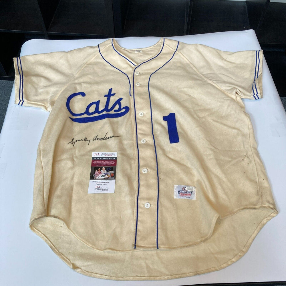 Sparky Anderson Signed 1955 Fort Worth Cats Brooklyn Dodgers Minor Lea —  Showpieces Sports