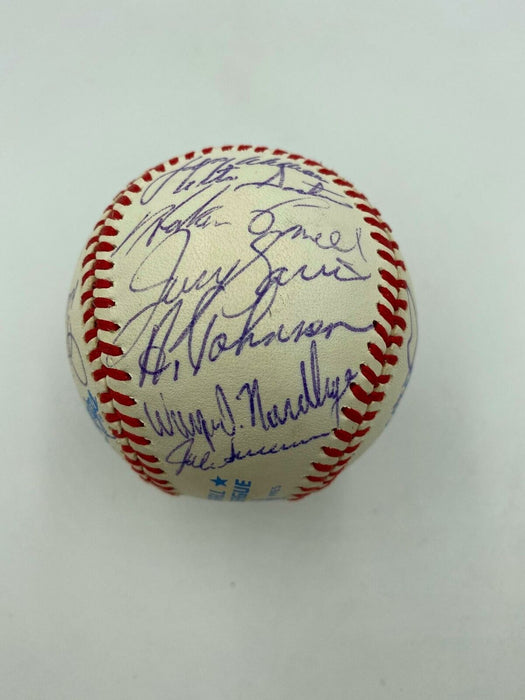 1982 Toronto Blue Jays Team Signed American League Baseball JSA COA