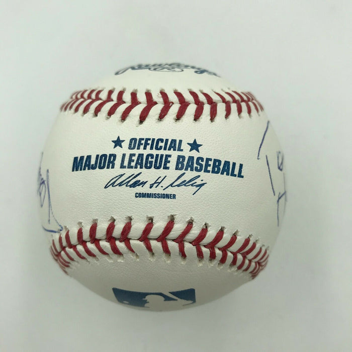 Kiss Complete Band Signed Baseball Gene Simmons Thayer Stanley Singer PSA DNA