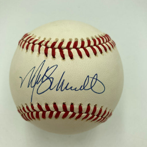 Mint Mike Schmidt Signed 1980's Official National League Baseball JSA COA