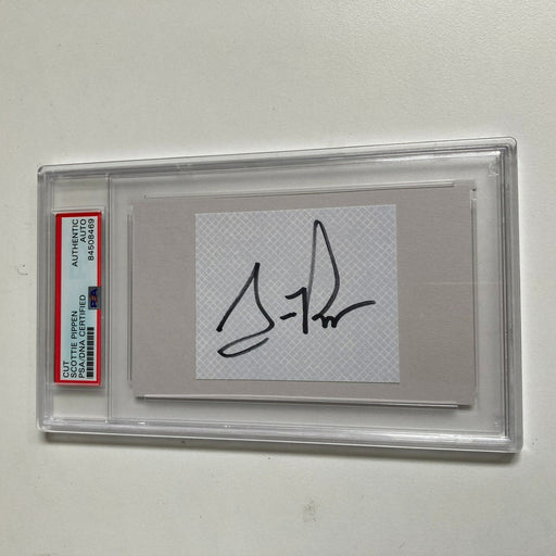 Scottie Pippen Chicago Bulls Signed Cut Auto Autograph PSA DNA & JSA COA