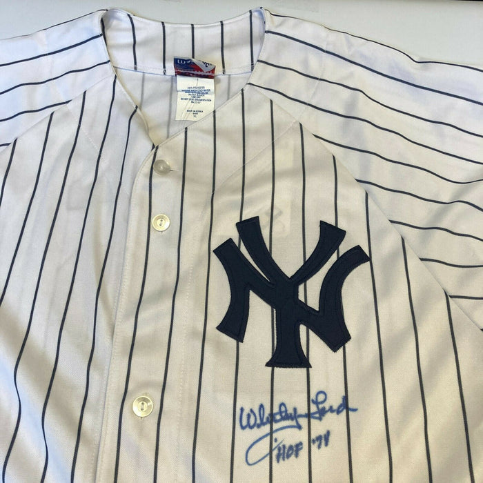 Whitey Ford HOF 1974 Signed Authentic Majestic New York Yankees Jersey JSA COA