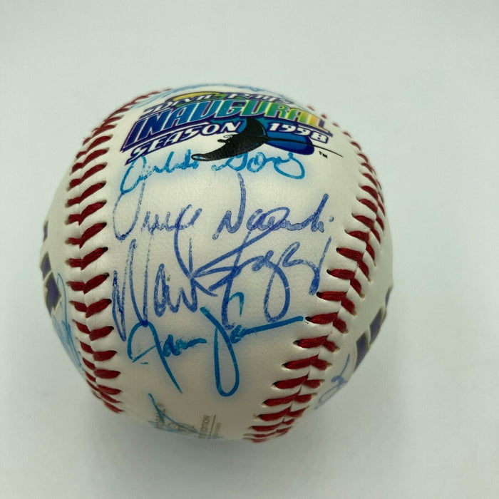 1998 Tampa Bay Devil Rays Inaugural Season Team Signed Commemorative Baseball