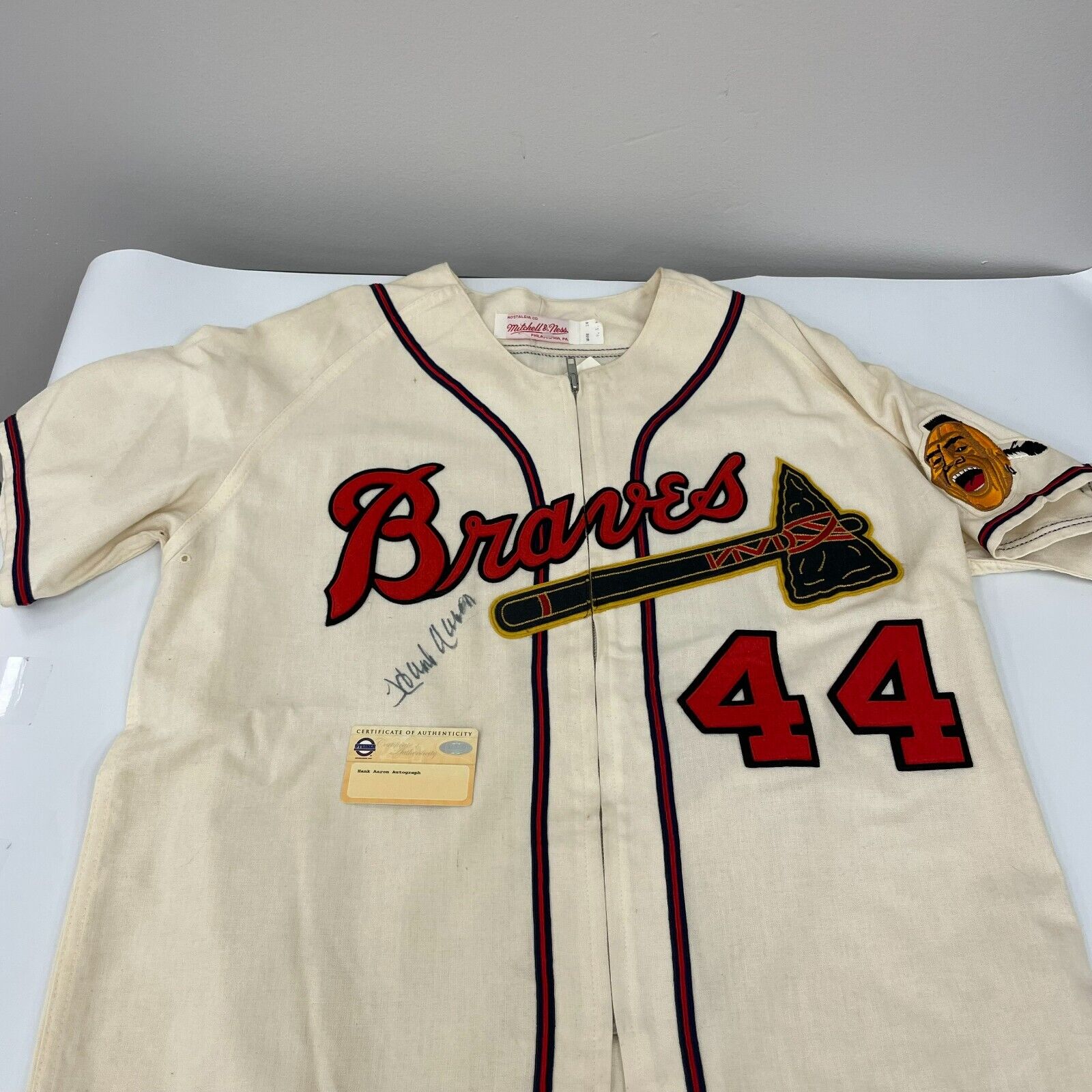 Authentic Vintage Mitchell & Ness Milwaukee Braves Hank Aaron Baseball  Jersey
