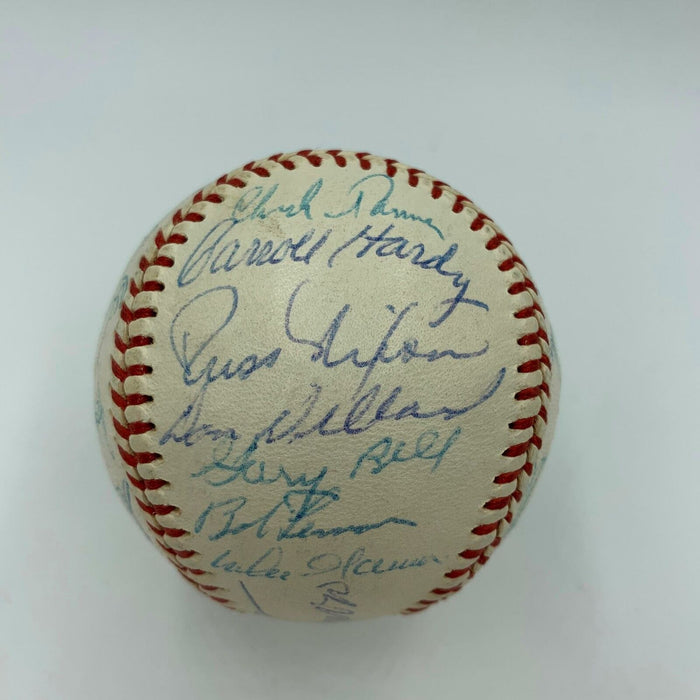 Nice 1959 Cleveland Indians Team Signed Baseball Joe Gordan With JSA COA