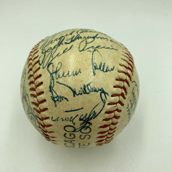 1957 Chicago White Sox Team Signed Autographed Baseball With Nellie Fox