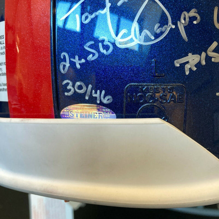 Stunning 2011 New York Giants Super Bowl Champs Team Signed Helmet Steiner COA