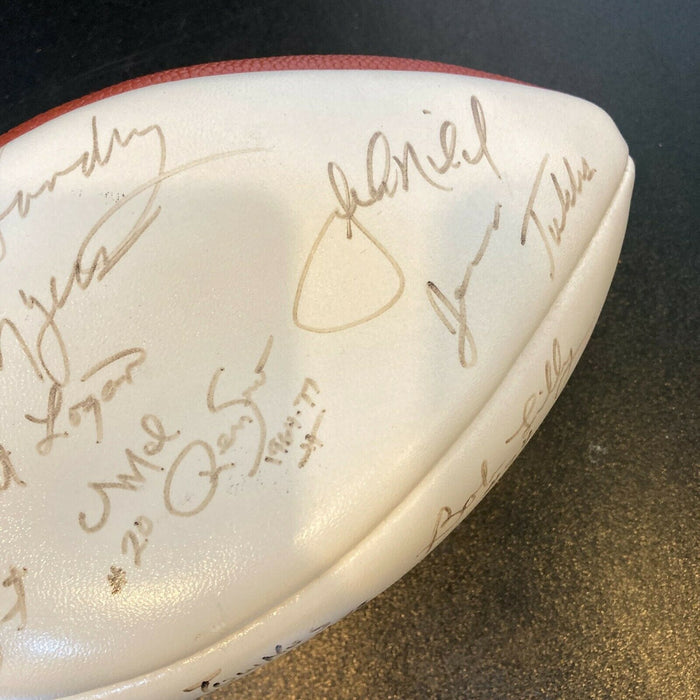 Tom Landry Dallas Cowboys Hall Of Famers & Legends Signed NFL Football JSA COA
