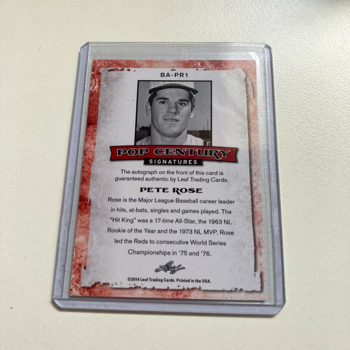 Leaf Pop Century Pete Rose #9/10 Auto Signed Autographed Baseball Card
