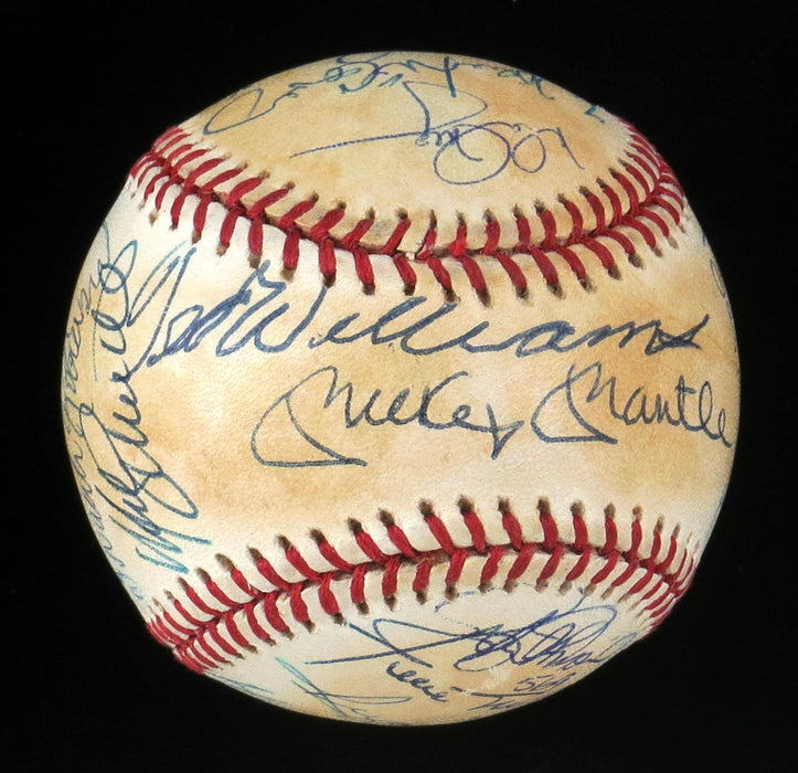 Extraordinary 500 Home Run Club Signed Baseball With 18 Sigs! Ted Williams JSA