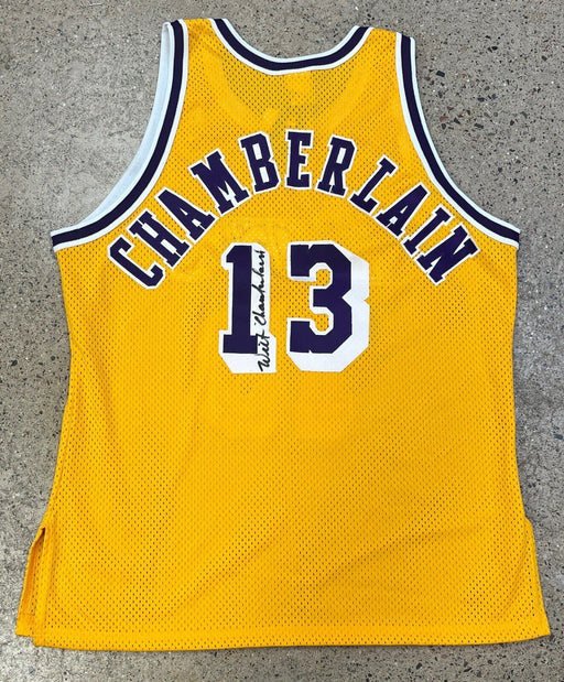 Wilt Chamberlain Signed Authentic Los Angeles Lakers Jersey PSA DNA & JSA COA