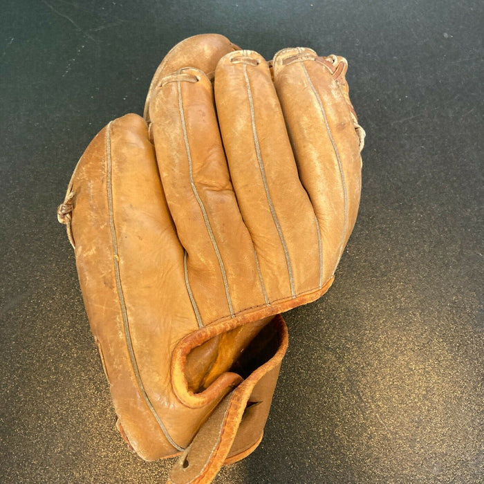 Don Newcombe Signed 1950's Game Model Baseball Glove With JSA COA
