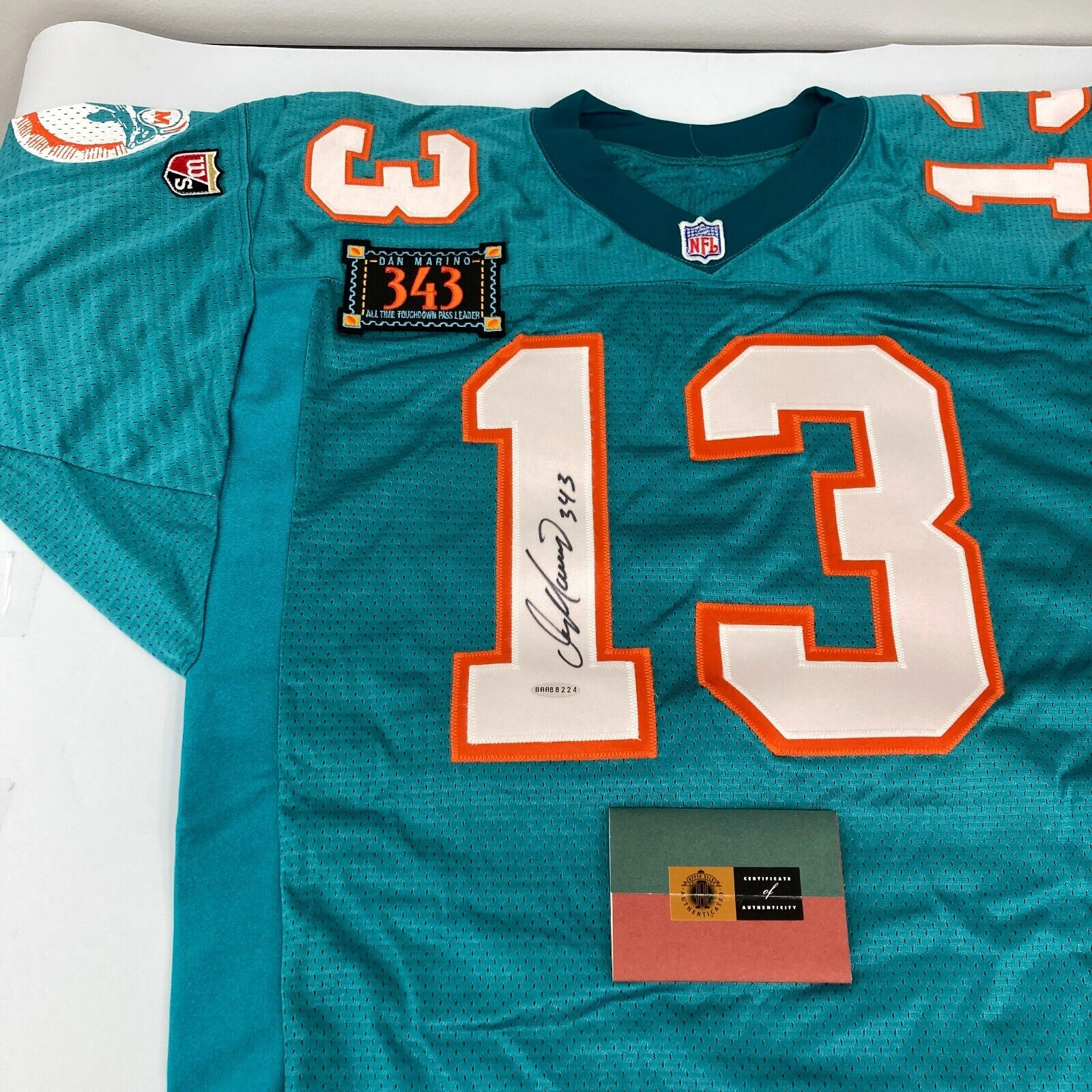 Dan Marino Autographed Teal Pro Style Jersey - JSA *Black – The Jersey  Source