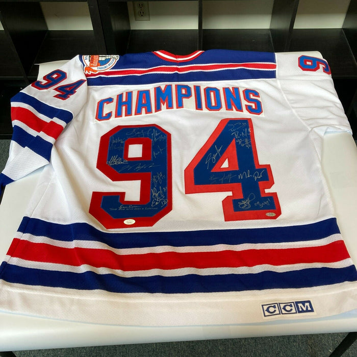 1994 New York Rangers Stanley Cups Champs Team Signed Authentic Jersey JSA COA