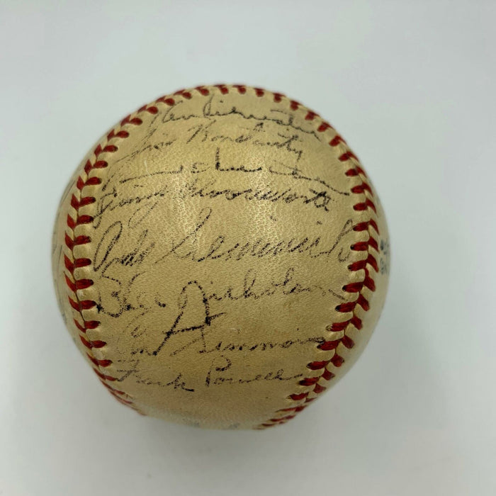 Extraordinary 1950 Philadelphia Phillies Team Signed Baseball Whiz Kids JSA COA